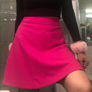 Gorgeous A-line skirt in vibrant fuchsia pink